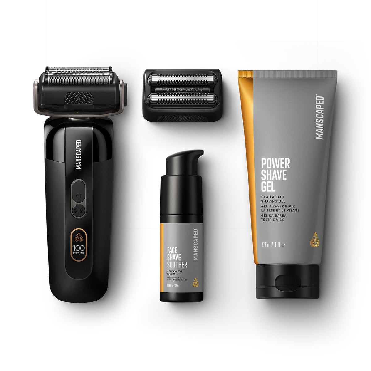 MANSCAPED The Chairman PRO Package electric face shaver front view