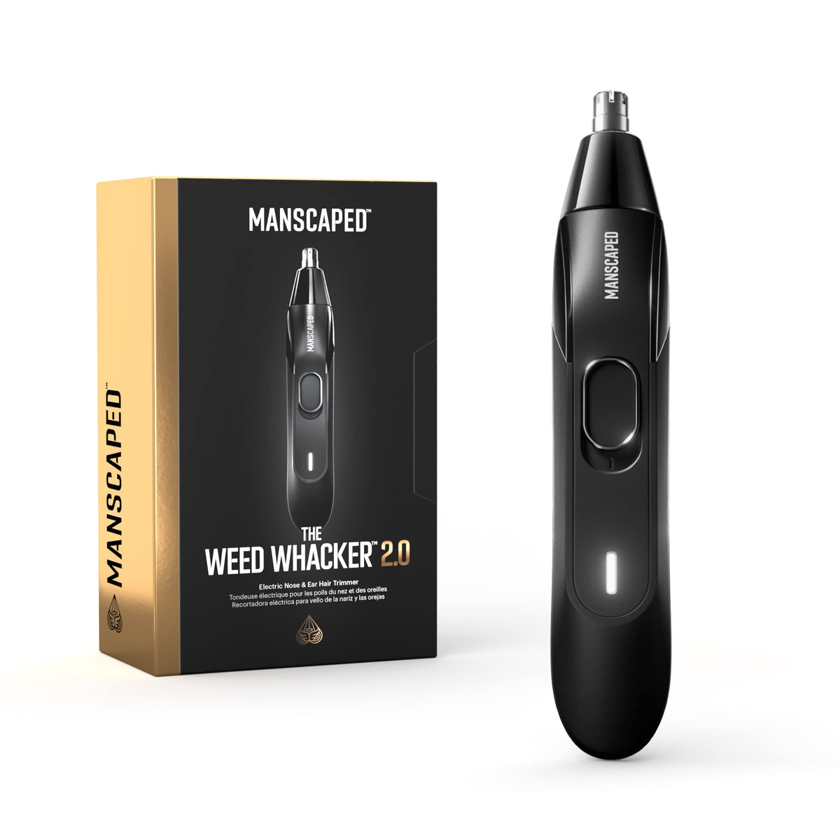 MANSCAPED Weed Whacker 2.0 front view with stainless steel blade