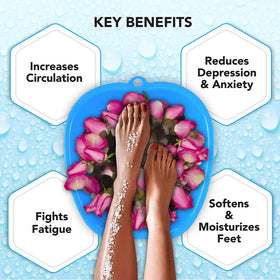 Mantello Foot Bath demonstrating stability and comfort