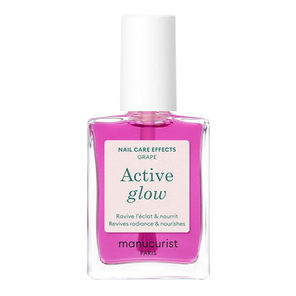 Manucurist Active Glow Grape Nail Strengthening Polish front view