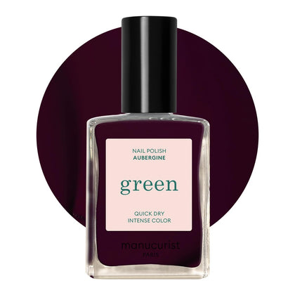 Manucurist Green Aubergine Nail Polish 60g front view