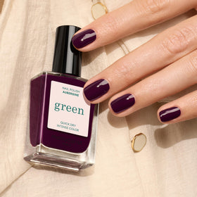 Manucurist Green Aubergine Nail Polish 60g with brush