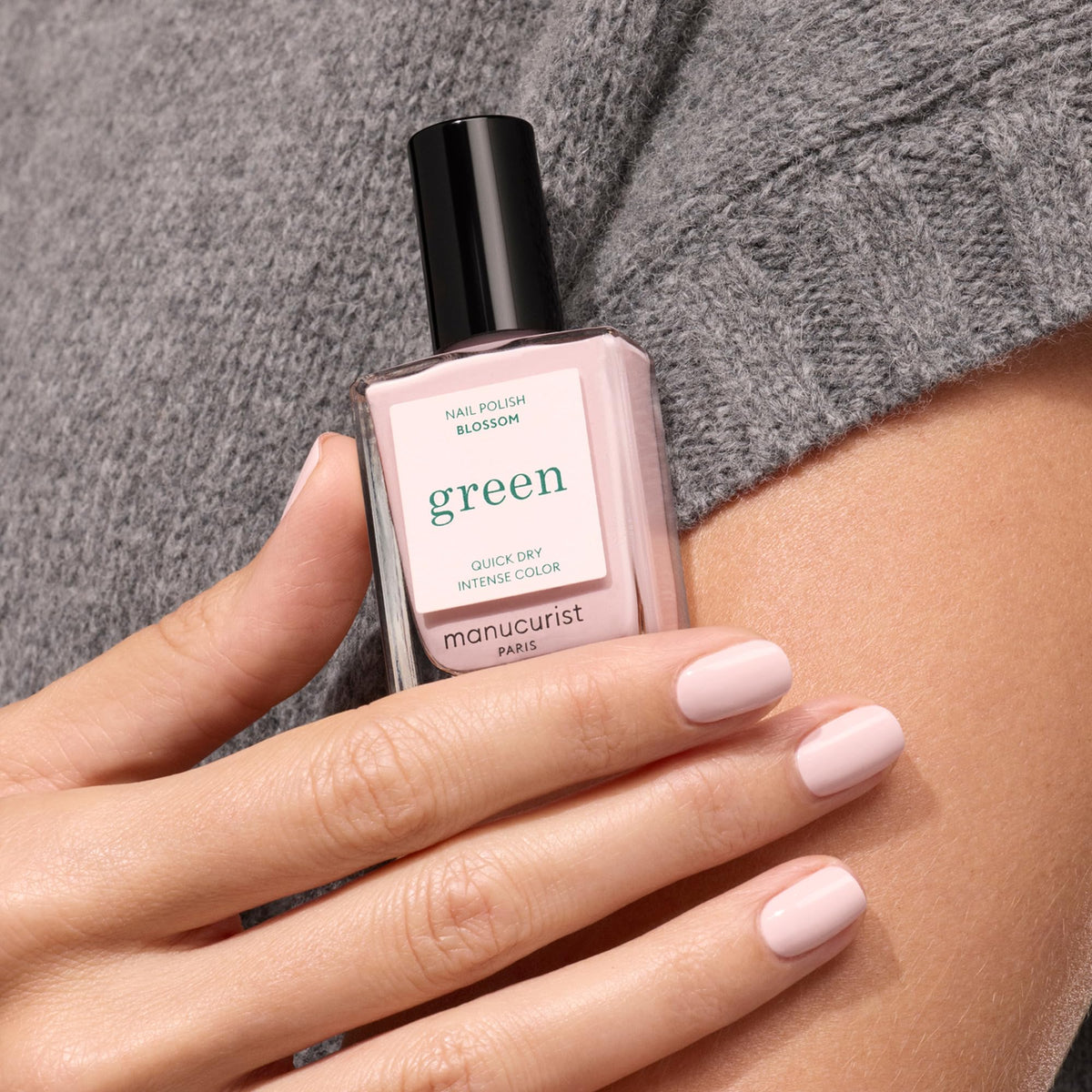 Manucurist Green Blossom Nail Polish applied on nails