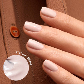 Manucurist Green Gloss Iridescent White Nail Polish bottle with cap