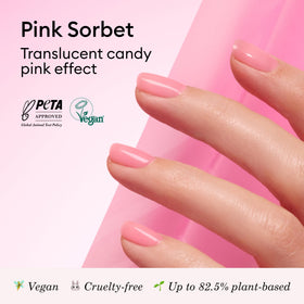Manucurist Green Jelly Nail Polish Pink Sorbet bottle side view