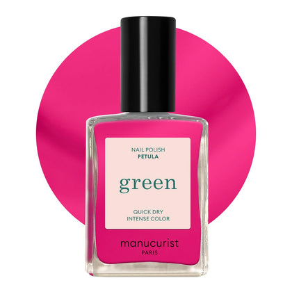 Manucurist Green Pétula Deep Pink Nail Polish front view