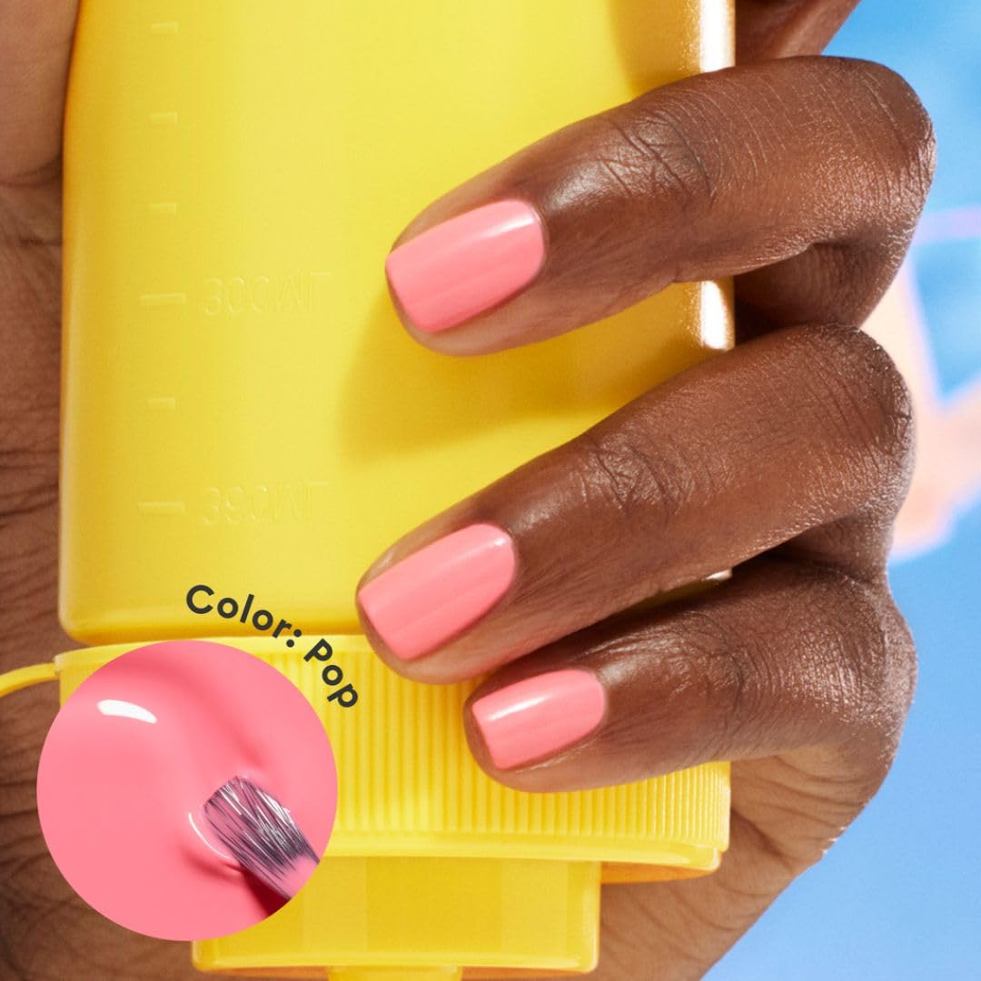 Manucurist Green Pop Electric Pink Nail Polish bottle with cap