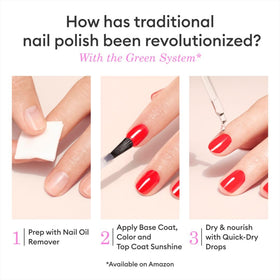 Manucurist Green Pop Electric Pink Nail Polish packaging