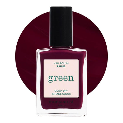 Manucurist Green Prune Wine Red Nail Polish front view