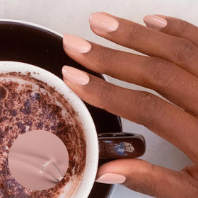 Manucurist Green Shell Beige Pink Nail Polish bottle side view