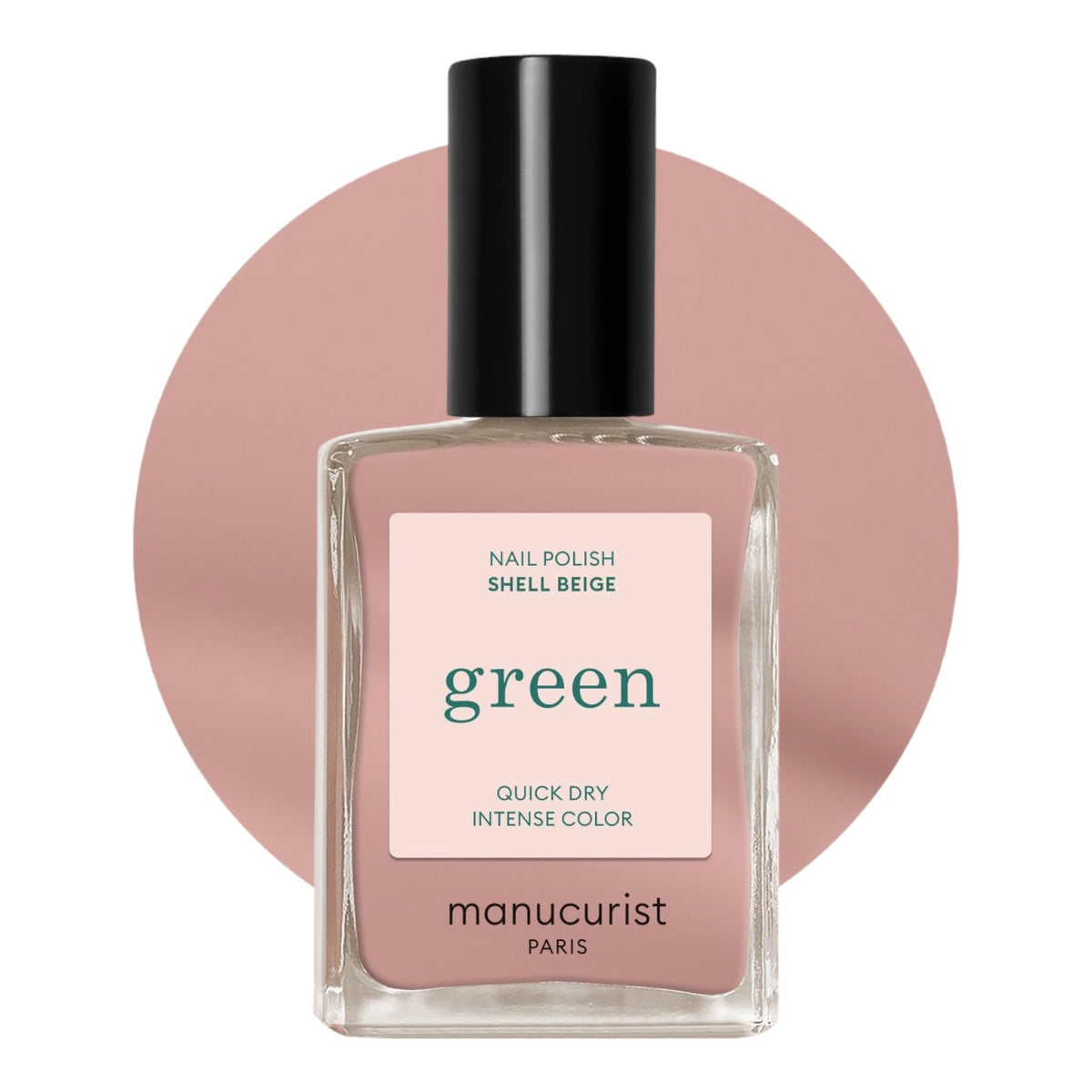 Manucurist Green Shell Beige Pink Nail Polish front view