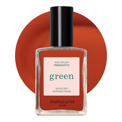 Manucurist Green Terracotta Red Nail Polish front view