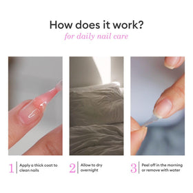 Manucurist SOS Nail Mask in use on damaged nails