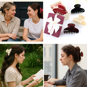 MAORULU Hair Claw Clip displayed in a gift box