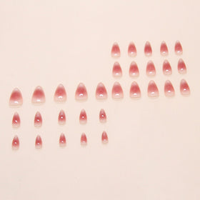 MAOTTIE Cat Eye Press On Nails close-up of glitter design