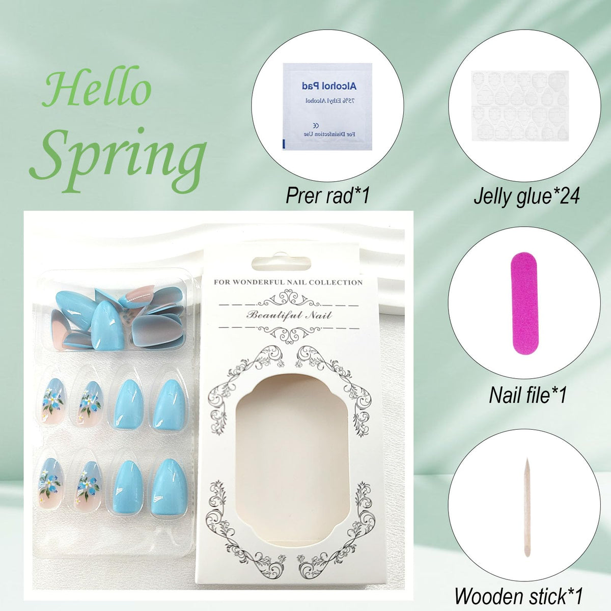 MAOTTIE Press On Nails applied on hands