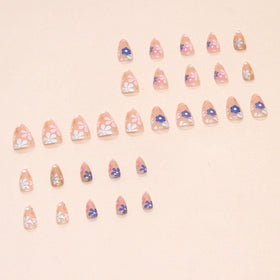 MAOTTIE short press on nails assorted sizes and mini nail file