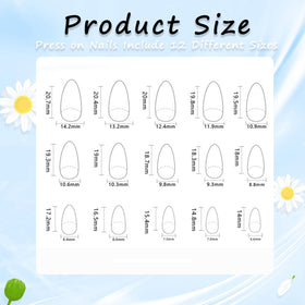 MAOTTIE short press on nails in pink translucent colour