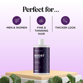 Maple Holistics Advanced Biotin Shampoo bottle with ingredients