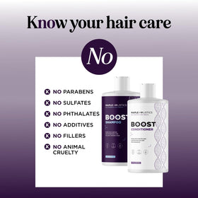 Maple Holistics Biotin Shampoo and Conditioner Set with natural ingredients