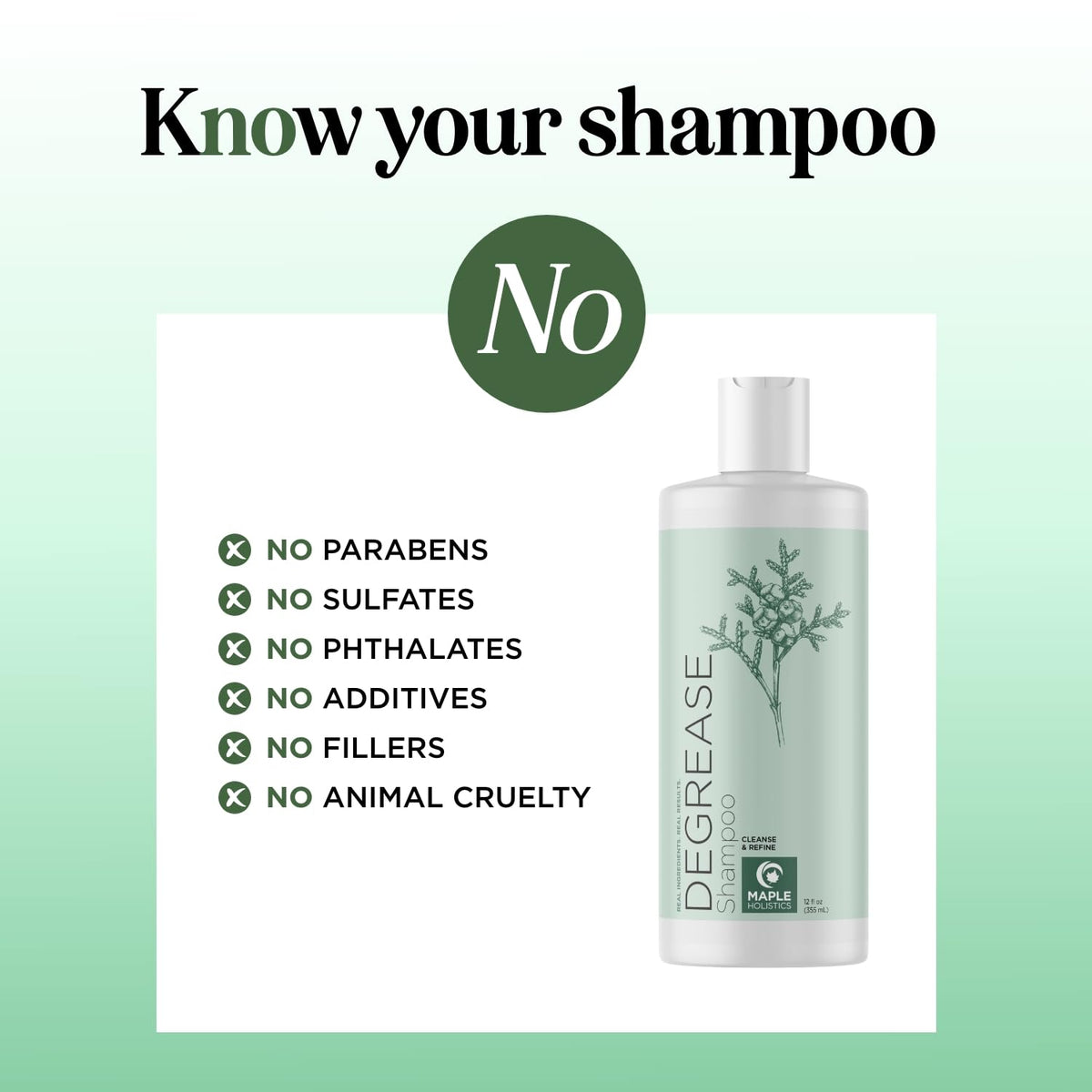 Maple Holistics Clarifying Shampoo 12 Fl Oz side view