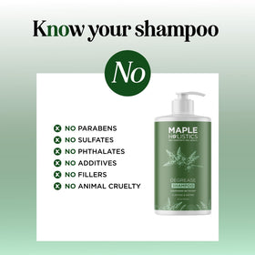 Maple Holistics Clarifying Shampoo bottle side view
