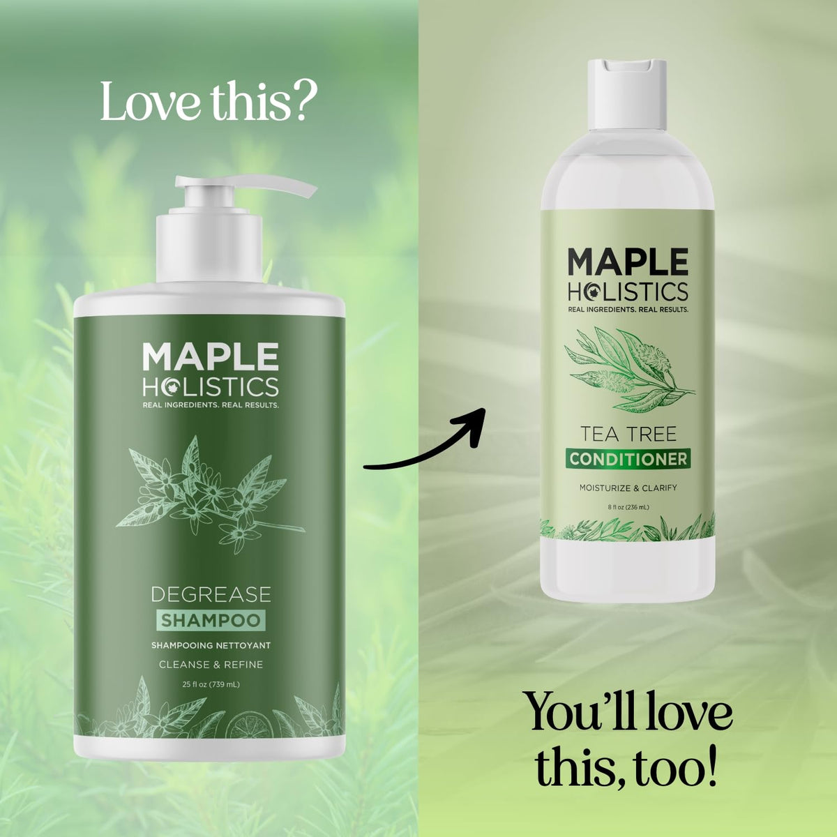 Maple Holistics Clarifying Shampoo with rosemary and citrus oils