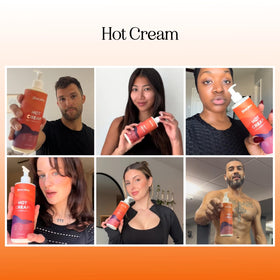 Maple Holistics Hot Cream Sweat support back view with ingredient list