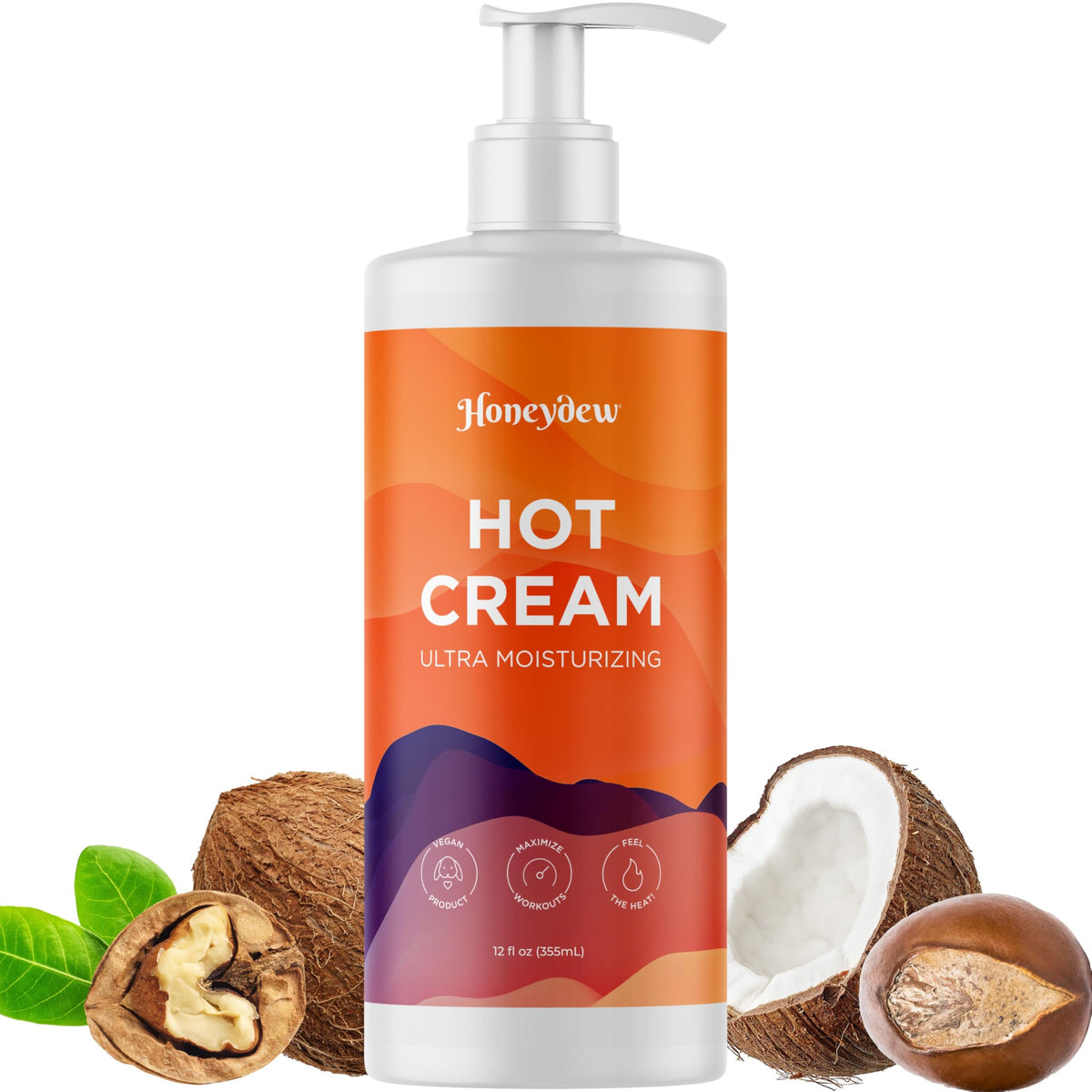 Maple Holistics Hot Cream Sweat support front view 12 Fl Oz
