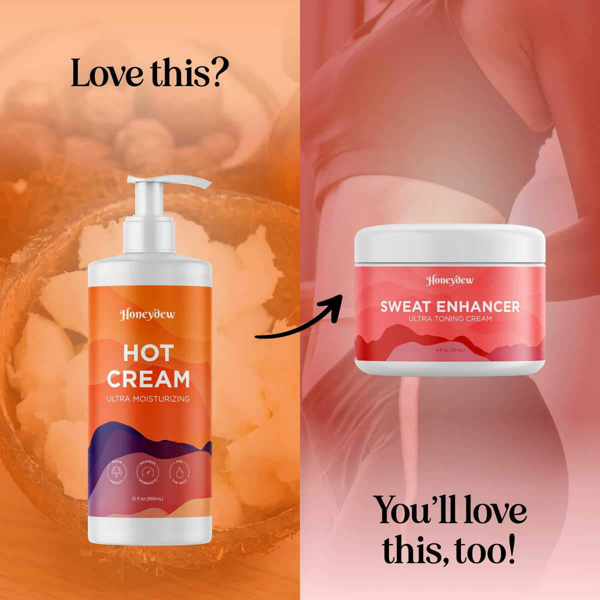 Maple Holistics Hot Cream Sweat support in a bathroom setting