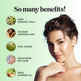 Maple Holistics Organic Amla Oil with dropper
