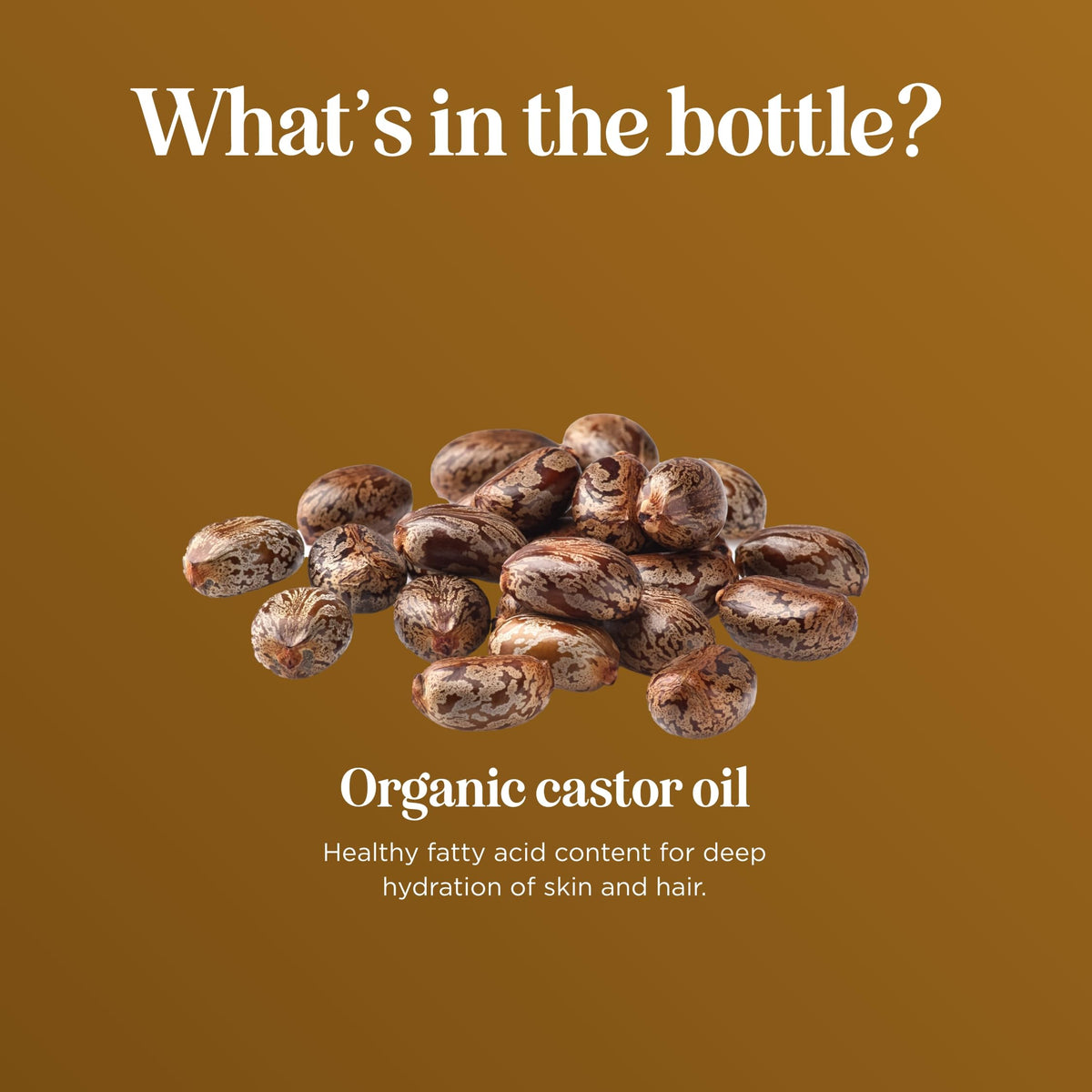 Maple Holistics Organic Castor Oil glass bottle top view