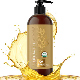 Maple Holistics Organic Jojoba Oil 16 Fl Oz front view