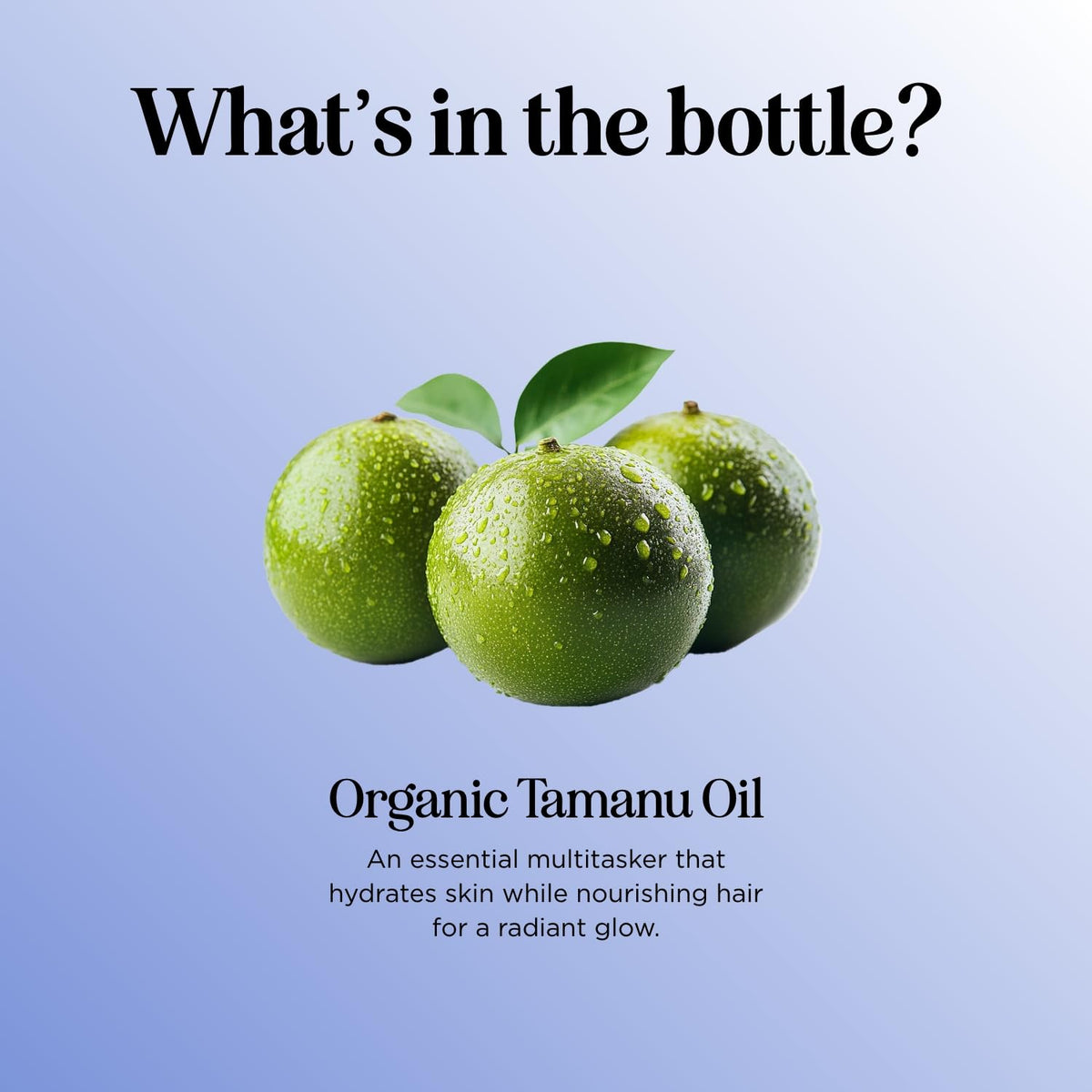 Maple Holistics Organic Tamanu Oil in a bathroom setting
