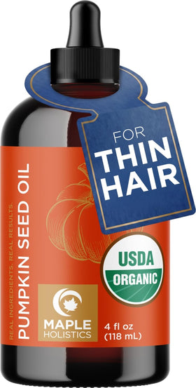 Maple Holistics Pumpkin Seed Oil 4oz front view