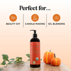 Maple Holistics Pumpkin Seed Oil in a lifestyle setting