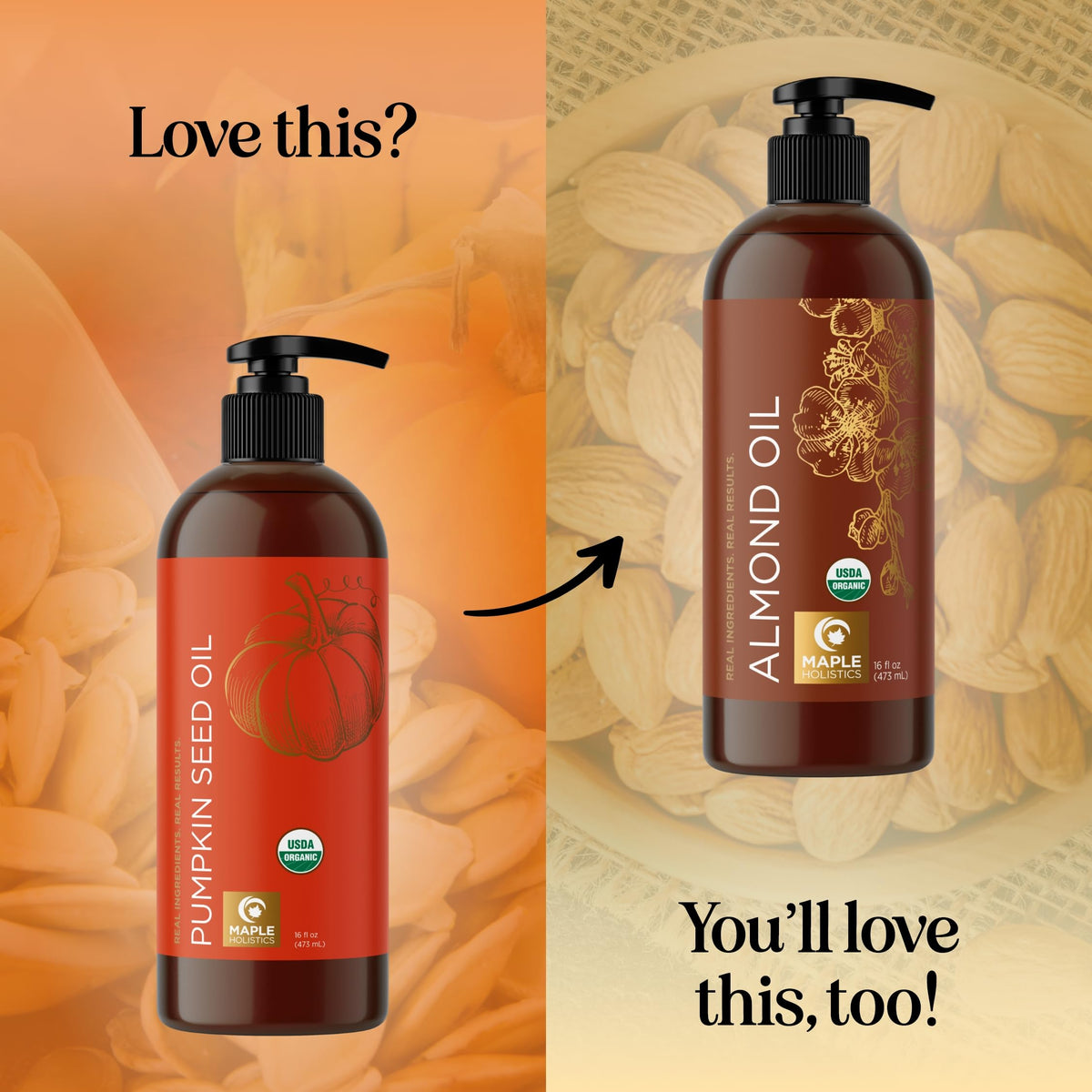 Maple Holistics Pumpkin Seed Oil packaging details