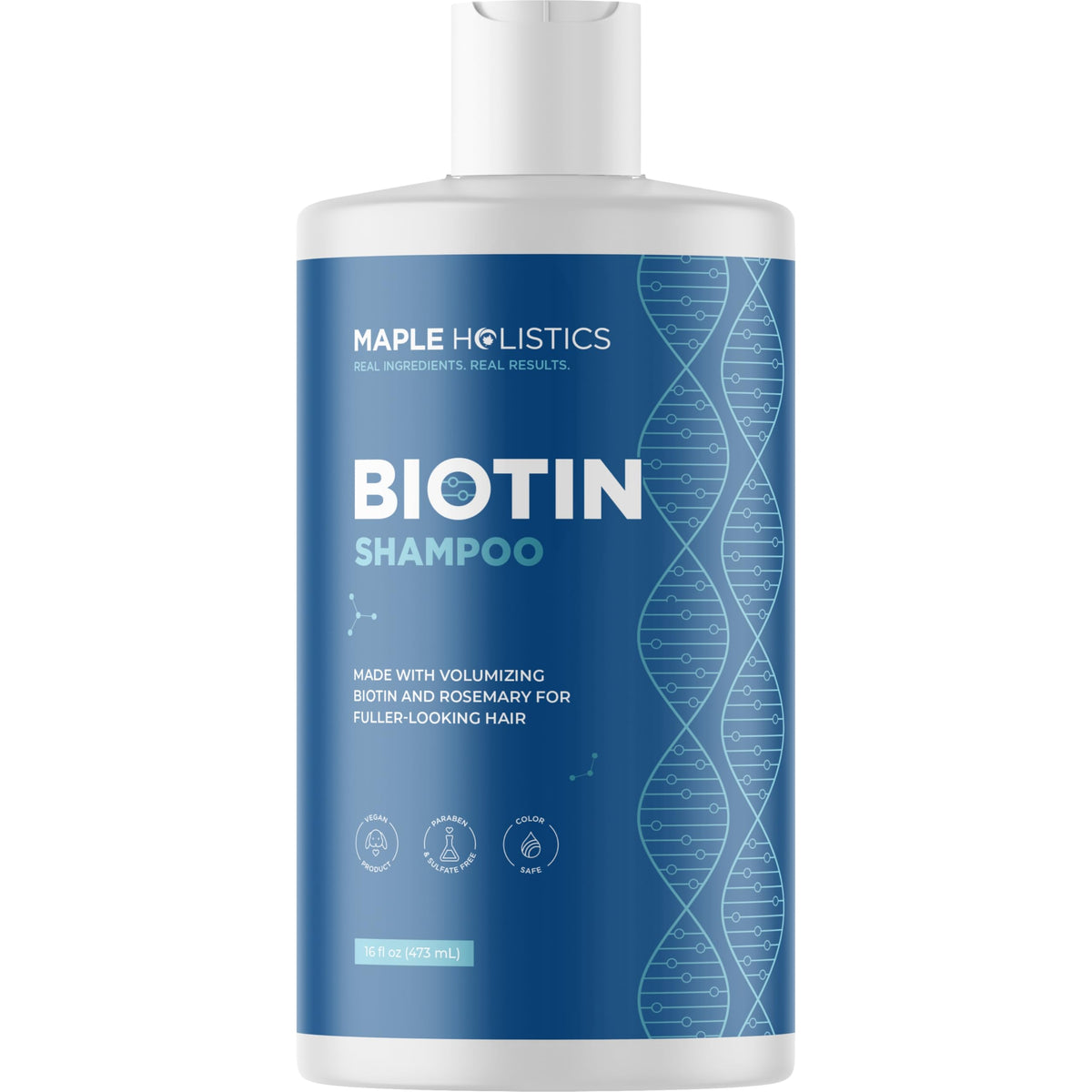 Maple Holistics Rosemary and Biotin Shampoo 16 Fl Oz front view