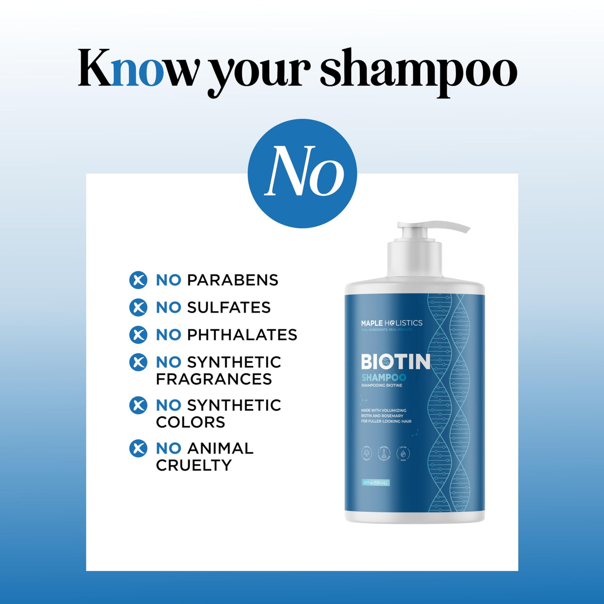 Maple Holistics Rosemary and Biotin Shampoo lifestyle shot