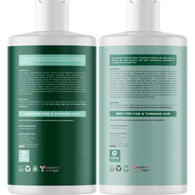 Maple Holistics Volumizing Biotin Conditioner application on hair