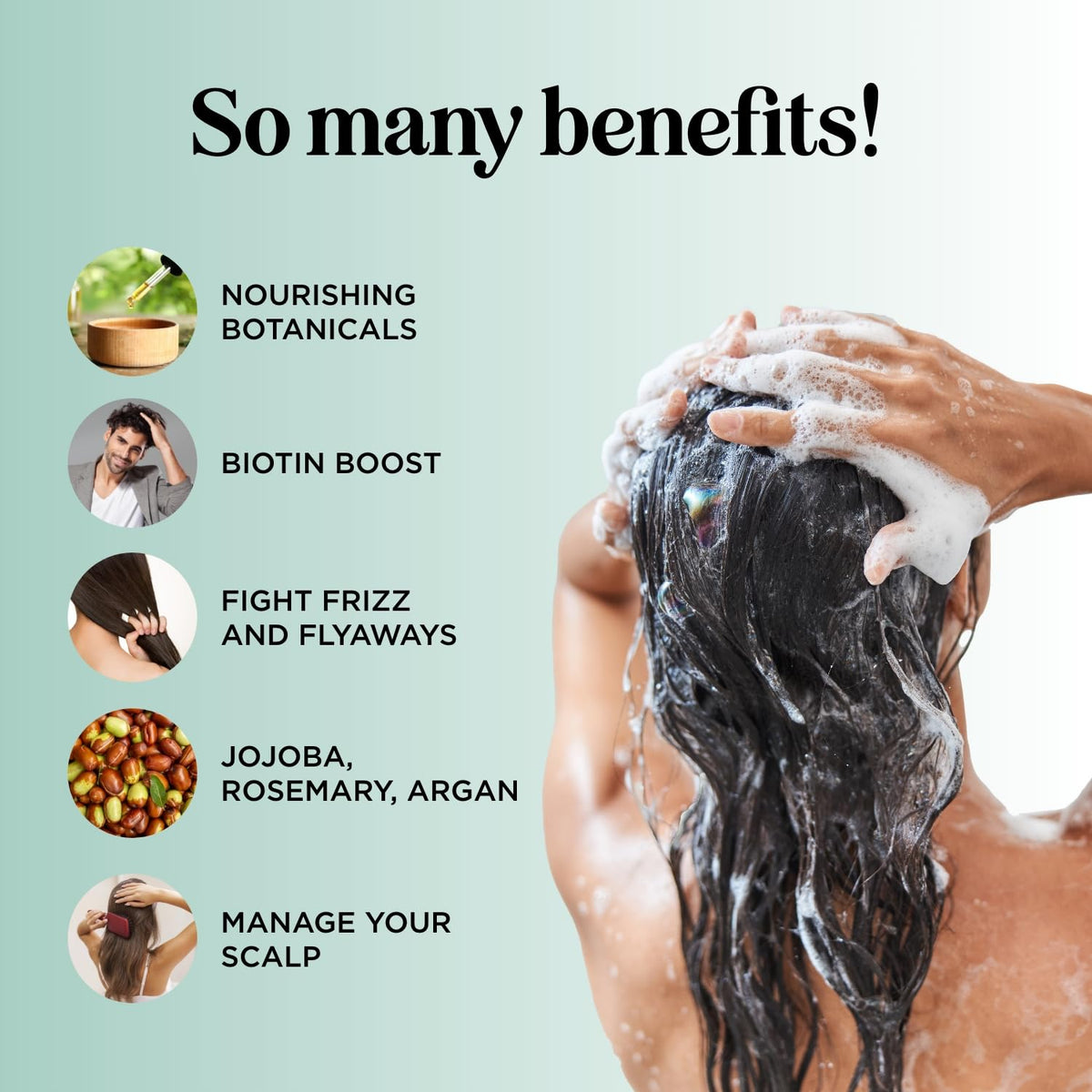 Maple Holistics Volumizing Biotin Shampoo and Conditioner set side view