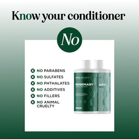 Maple Holistics Volumizing Biotin Shampoo and Conditioner with rosemary leaves