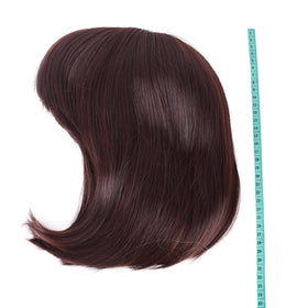 MapofBeauty 12 Inch Dark Brown Bob Wig packaging