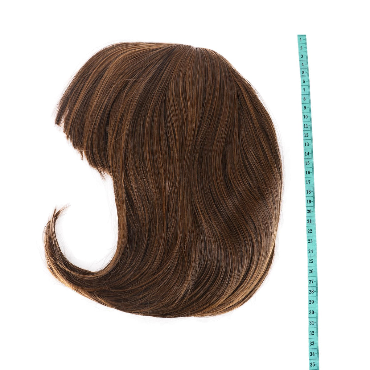 MapofBeauty 12 Inch Flax Brown Bob Wig side view