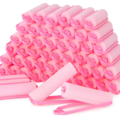 MAQIHAN 56PCS Foam Hair Rollers pink set front view