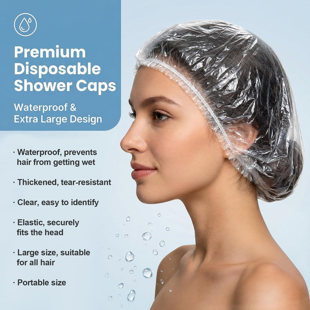 MAQIHAN shower cap used as shoe cover