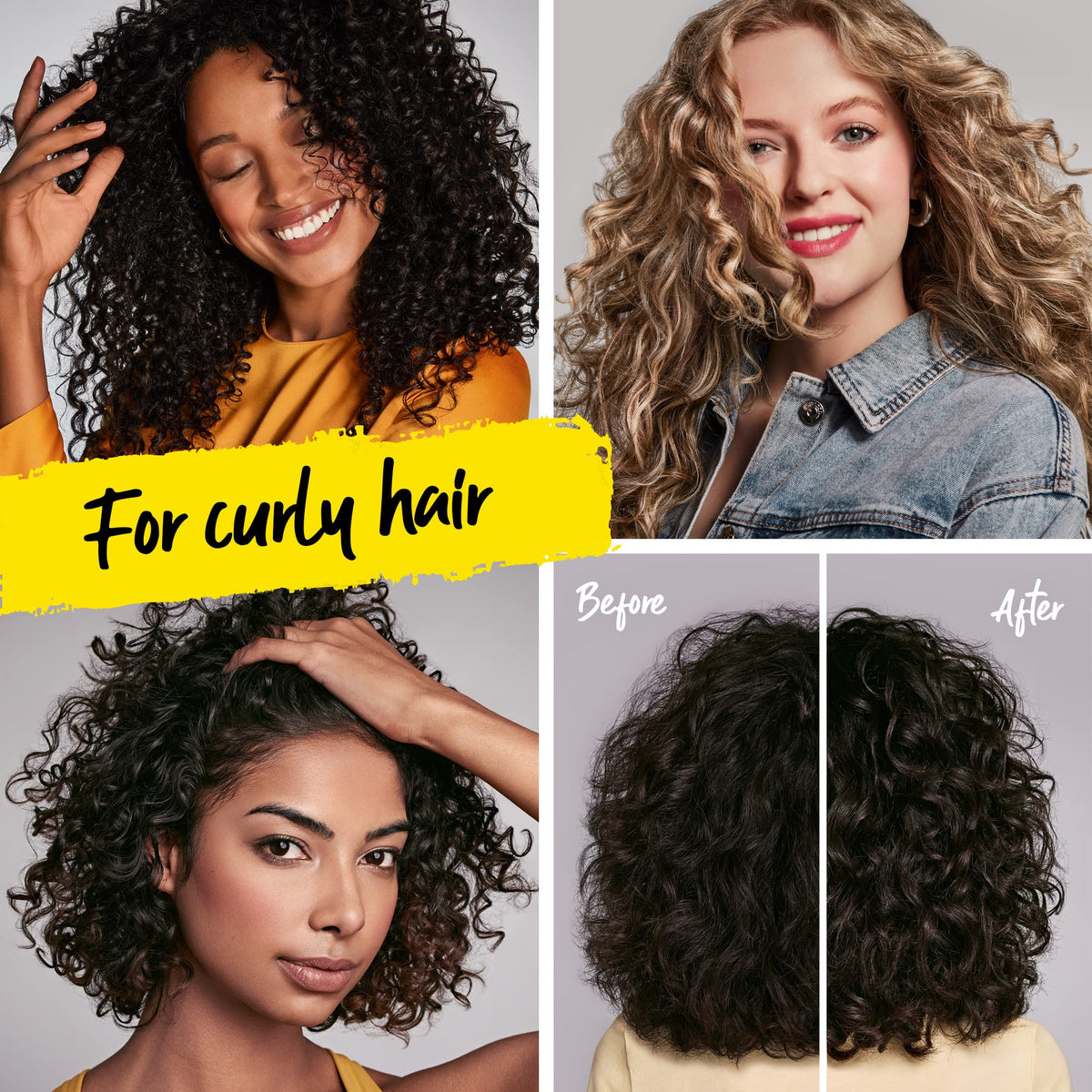Marc Anthony Coconut Shea Curl Defining Cream application on curly hair