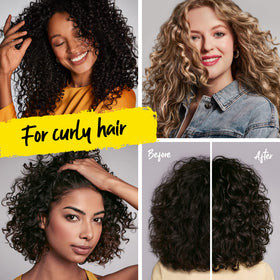 Marc Anthony Coconut Shea Curl Defining Cream application on curly hair