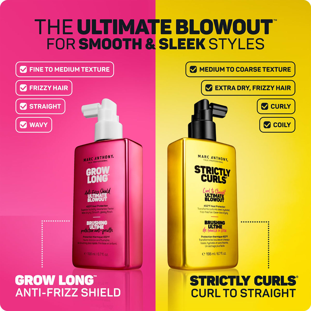 Marc Anthony Curl to Straight Ultimate Blowout packaging