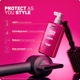 Marc Anthony Grow Long Anti-Frizz Heat Protection Spray with ingredients list